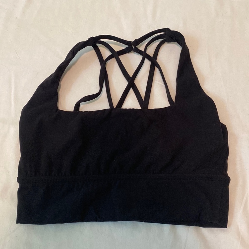 EUC - Black Buffbunny Sports Bra small